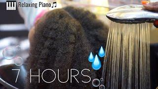 THE BEST HAIR WASHING| Classical Piano with Silk Press🫧7 Hours🫧4A 4B 4C 3C 3B Natural Hair Care