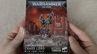 Chaos Space Marines Chaos Lord with Jump Pack - Unboxing (WH40K)