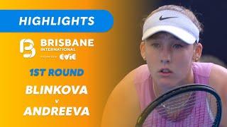 Anna Blinkova v Mirra Andreeva - Brisbane International Highlights | Wide World of Sports