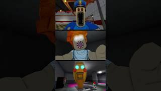Roblox Scary Obby Jumpscares BARRY EXE PRISON RUN vs SIREN COP'S PRISON vs Miss Ani-Tron's Detention