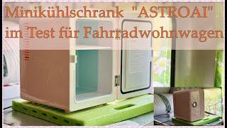 Minikühlschrank 4 L. "ASTROAI" Betrieb mit ALLPOWERS R600. Innen-Außen; Differenz; Verbrauch AC DC