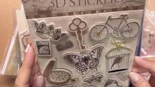 ASMR 탐이난다 셀프 랜박 다꾸영상 #asmr #journal #vintage #haul #ダイアリー