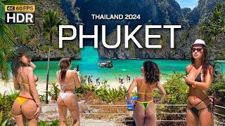  4K HDR | Walking Phuket BEST Island in the World | Thailand 2024 - With Captions