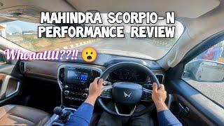 Mahindra Scorpio-N Performance Review | Diesel AT 2WD 0-100 kmh Acceleration & 100-0 kmh Braking