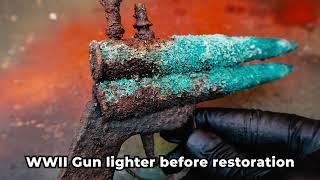 EXTREMELY Rare Gun Lighter Restoration, World War II - D-day 1944!