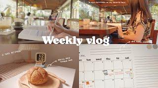 vlog  slow days, morning routine, lots of food, cozy afternoon at my fave cafe ️