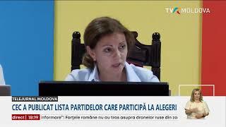 CEC a publicat lista partidelor care vor participa la alegeri