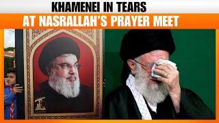 Iran Supreme Leader Khamenei in tears at Nasrallah Friday Prayer Meet | News9