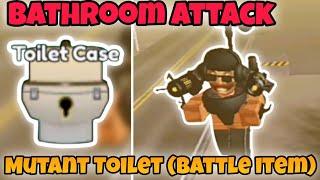 How to get New battle item (Mutant Toilet) & New Toilet Case in Bathroom Attack | Roblox #game