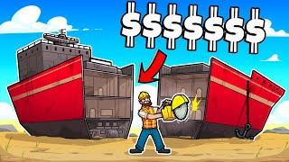 Scrapping MEGA SHIPS for HUGE PROFIT in Ship Graveyard Simulator!