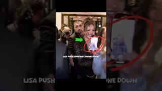 Lisa push someone's phone down  #blackpink #blink