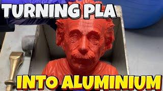 Casting Albert Einstein - Home Furnace - Molten Metal - Ingot Joe - Melting Metal - Aluminium