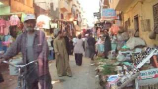 Walking through the market in Luxor, Egypt
