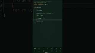 Method-2 || Check Odd Even in C++ #coding #programming #youtubeshorts