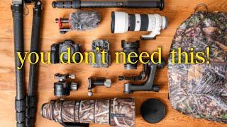 What's NOT in my camera bag for wildlife photography (2024)