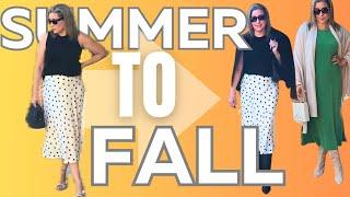 Fall Outfits - Casual Comfy Elevated  EASY Styling Tips Summer to Fall Women Over 40