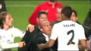 Diego Simeone -Raphael Varane Fighting │Real Madrid - Atletico Madrid│ Champions League 2014 Final