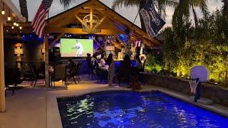 Check out the ultimate Dodgers back yard man cave