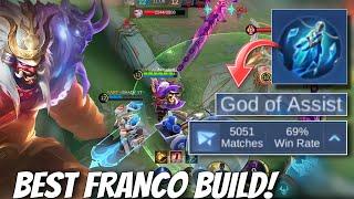 Franco GODLY TANK & SUPPORT Gameplay in Mobile Legends!