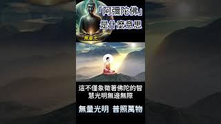 「阿彌陀佛」究竟是什麼意思呢？無量光明，普照萬物 #開悟 #覺醒