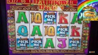 Rainbow Riches £500jp slot featuring 5 WISHING WELLS!! bonus free game