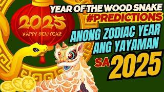 2025 CHINESE HOROSCOPE - SWERTE sa 2025 #YEARoftheWoodSnake