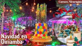 Llego la Navidad a Diriamba, Carazo. Que bonito está arreglado su Parque. Nicaragua 2024