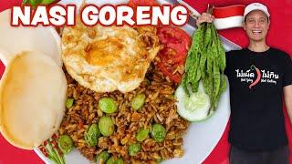 Indonesian Street Food   NASI GORENG RECIPE - Fried Rice!! | Street Food at Home Ep. 3