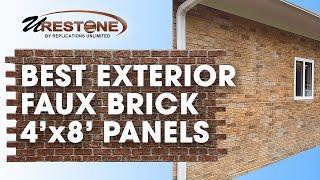 Best Exterior Faux Brick Panels - Urestone Faux Brick Panels