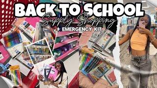 SCHOOL SUPPLY + EMERGENCY KIT SHOPPING VLOG 224 || ZahriyaLachell