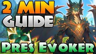 QUICK Preservation Evoker GUIDE for The War Within m+ | Flameshaper in 2 Minutes!