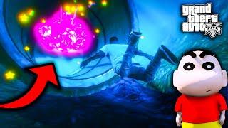 SHINCHAN AND PJ TRAVEL TO OTHER WORLD THROUGH PORTAL  IN GTA5 TELUGU