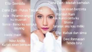 12 lagu balada menggamit kenangan oleh Ella Ziana Zain Azie Haida Nike Ardilla Sonia Ramlah Ram.