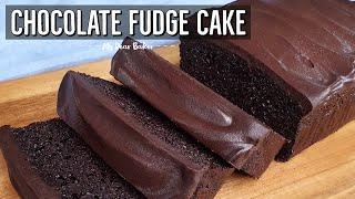 CHOCOLATE FUDGE CAKE Recipe | Moist Chocolate Cake