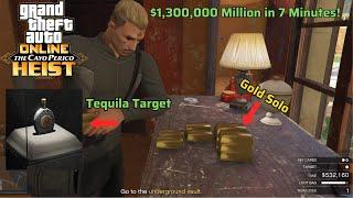 Getting Gold *SOLO* Is Easy | $1,300,000 in Only 7:50 | Cayo Perico Heist 2024