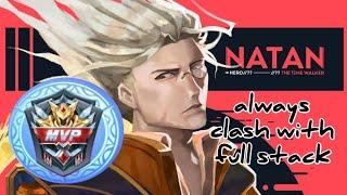 Natan MVP game highlights, full stack is the key, use minions #mlbb #natan #windofnature