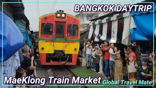 Maeklong Railway Train Market  Thailand 2024