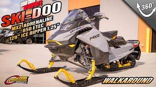 Walkaround | 2025 Ski-Doo MXZ® Adrenaline® with Blizzard® Package 850 E-TEC 129 Ice R. XT 1.25