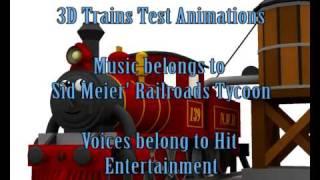 3D Trains Test Animations