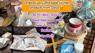 Ordered Affordable Kitchen Products from Daraz | Huge Daraz Hual