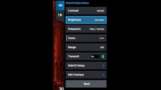 Garmin ClearVu and DownVu Settings