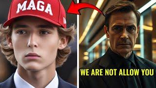 Barron Trump Kicked Out of VIP Lounge Over MAGA Hat, His Reaction Changed Everything!