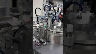 Automatic cosmetic cap assembly machine #printer #assembly #apm