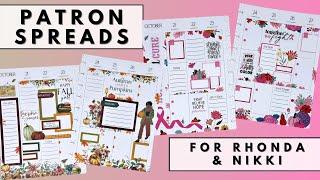 PLAN WITH ME | PATRON SPREADS FOR RHONDA & NIKKI | THE HAPPY PLANNER