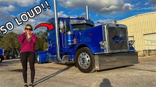 CRAZY LOUD Sound System in the TRATTER TAXI Peterbilt 389! My Wife Hates It!