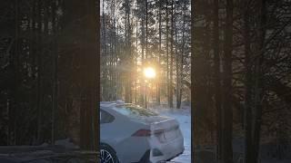 Winter bimmer ️ #cargirl #bmw #bimmer #bmwi5 #winter #snow