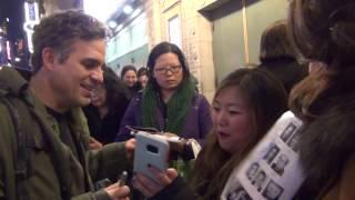 Mark Ruffalo Greets Fans Stage Door The Price Broadway