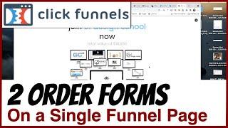 How To Create a Sales Page with Multiple Order Forms in ClickFunnels