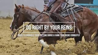 Do Right By Your Reins-Bridle & Unbridle Your Cutting Horse & Hang Your Reins Correctly