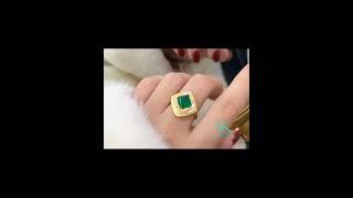 18k Emerald ring@SK Design Jewellery